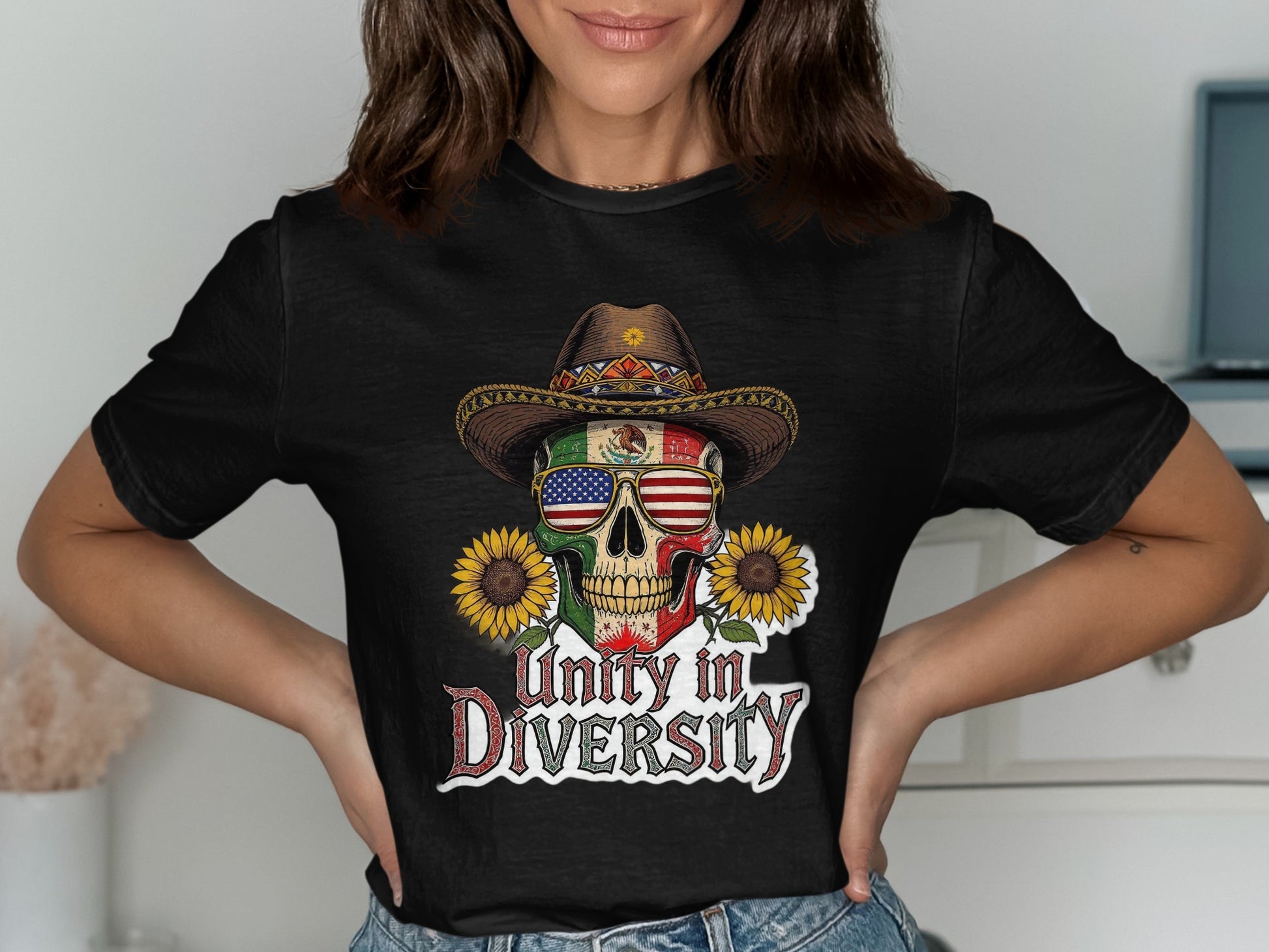 Unity in Diversity Graphic Skull T-Shirt product type