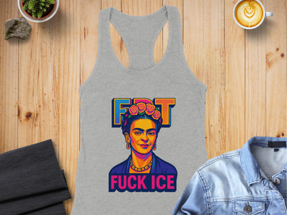 Colorful Frida Kahlo Graphic Tank Top Shirt product type