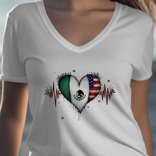 Heartbeat Mexican American Heartbeat Shirt product