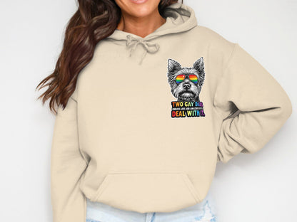 Two gay dads are better deal with it hoodie product type