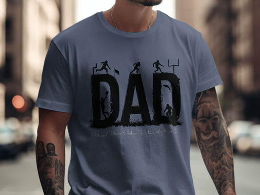 Football Themed Dad Graphic Tee for Father's Day product