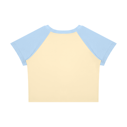 Antifa Funny Crop Tee Women’s Raglan Color Block Baby T-Shirt