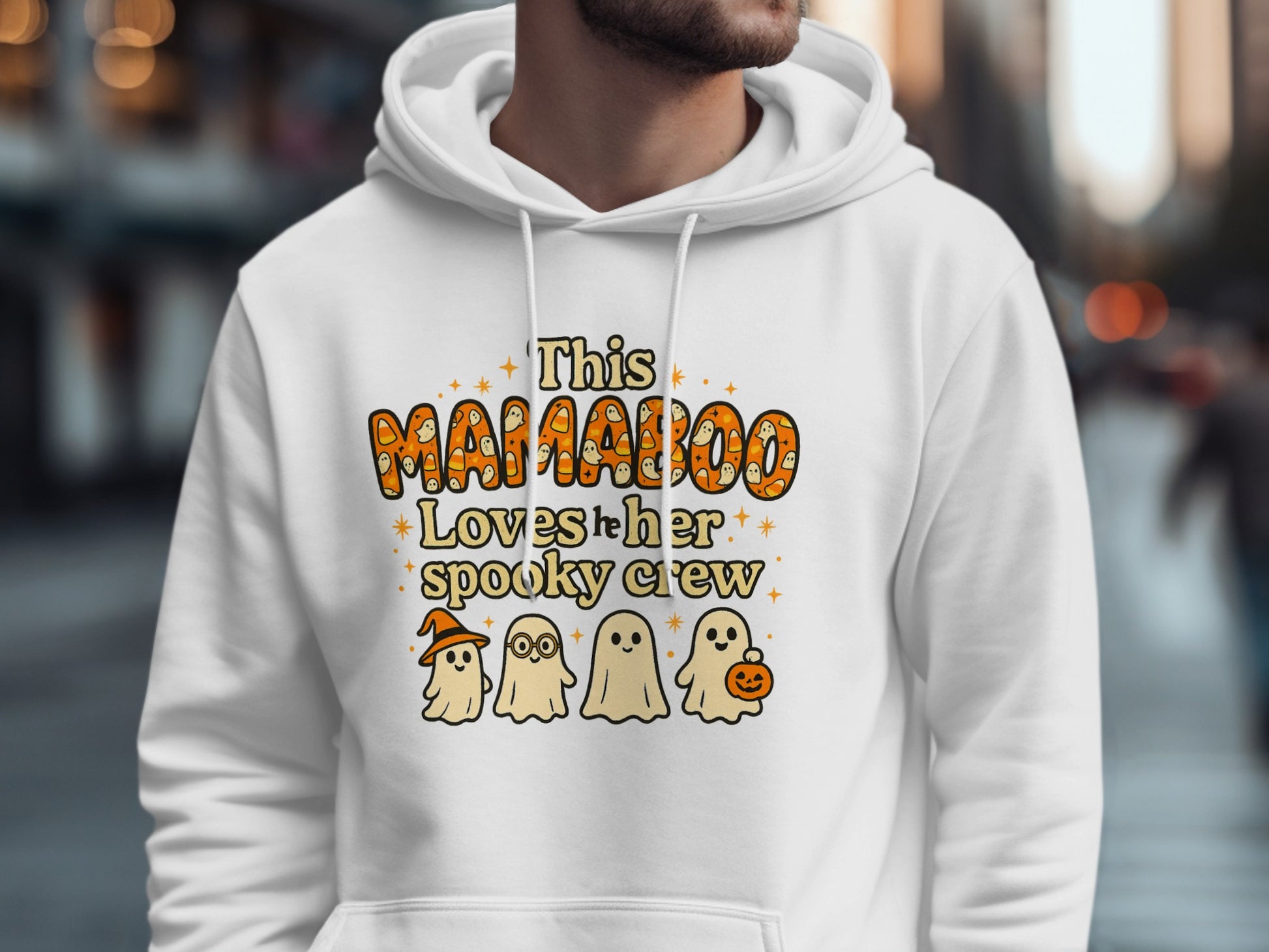This Mamaubo Loves Her Spooky Crew Hoodie product