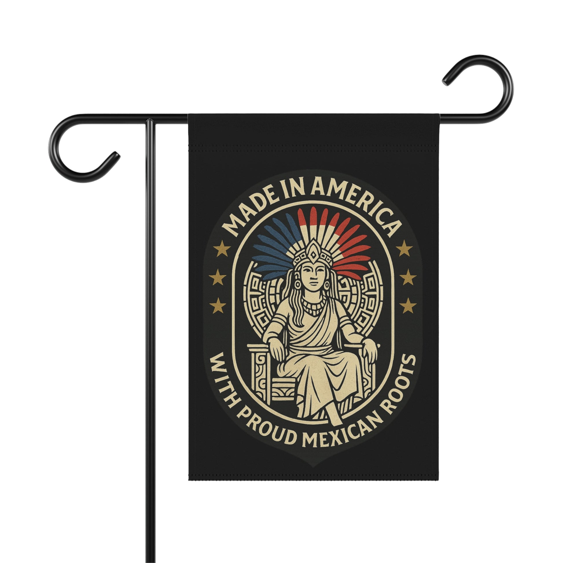Made in America With Proud Mexican Roots Garden Flag
