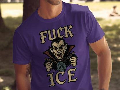 Bold Graphic Tee with Controversial Vampire Design product type