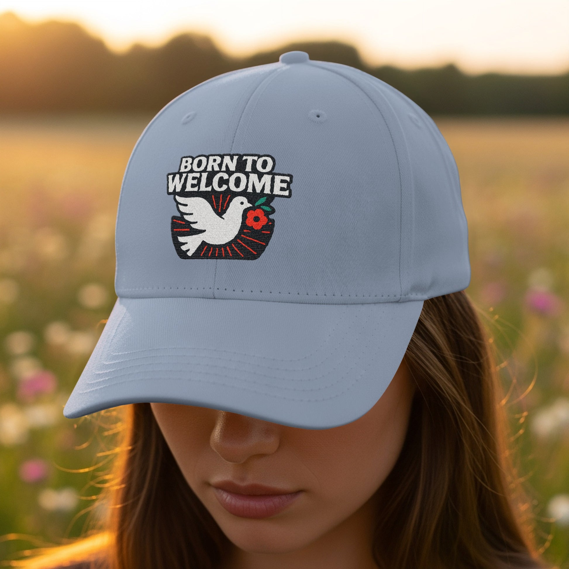Born To Welcome Embroidered Cap Hat product