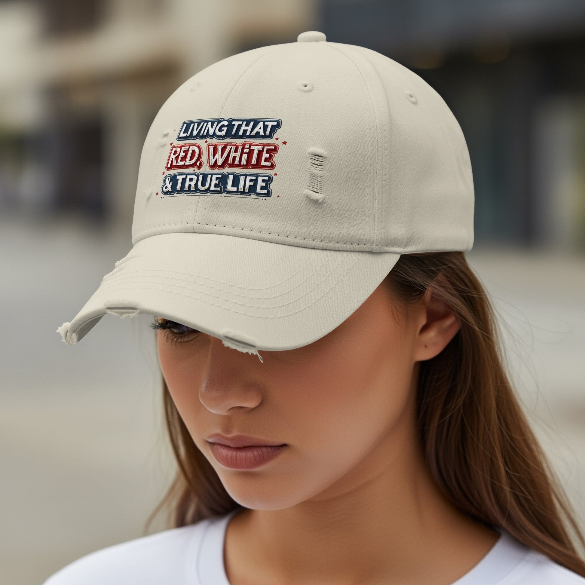 Living That Red White True Life Cap product