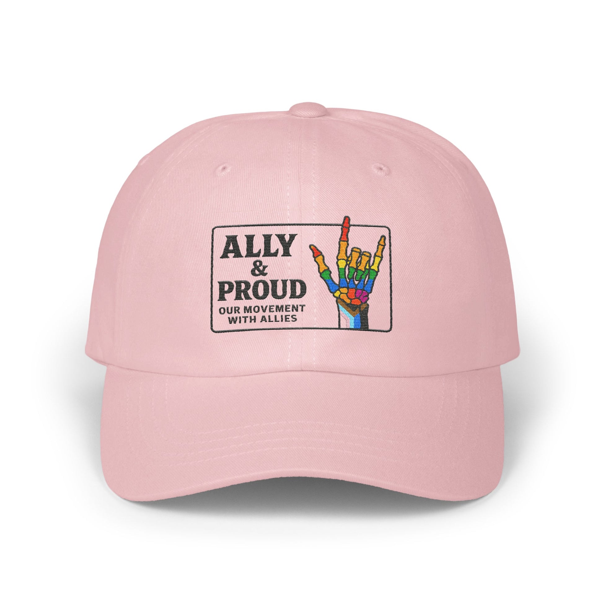 Ally and Proud Embroidered Message Cap product type