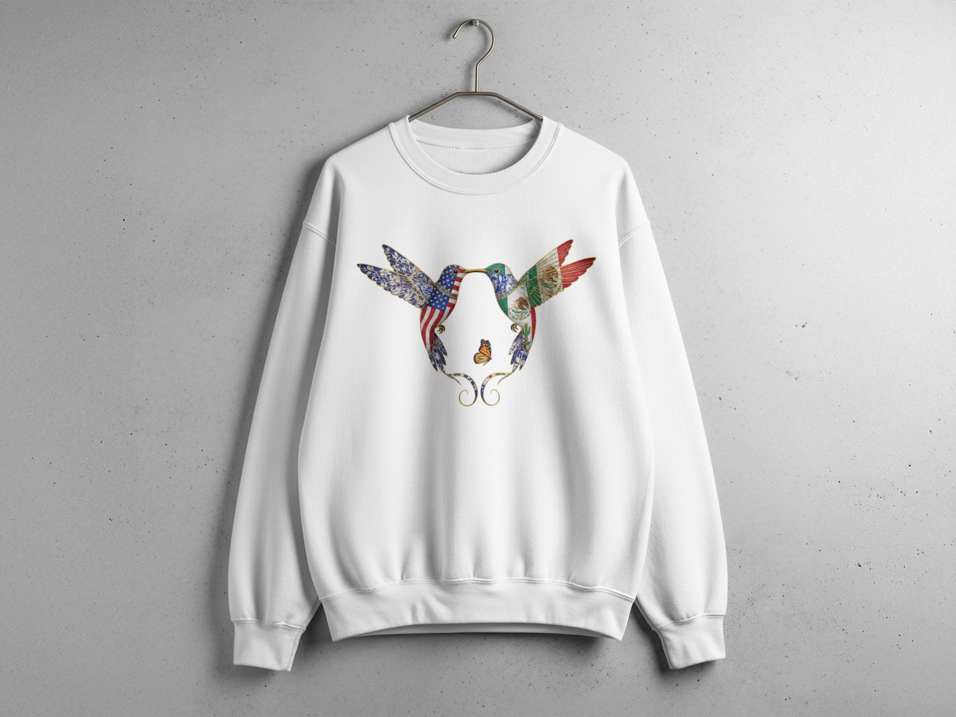 Colorful Hummingbird Sweatshirt with Unique Design