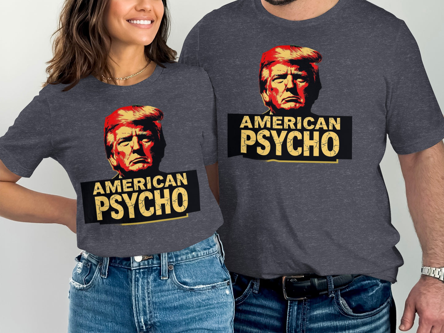 American Psycho Face Graphic Tee Shirt product type