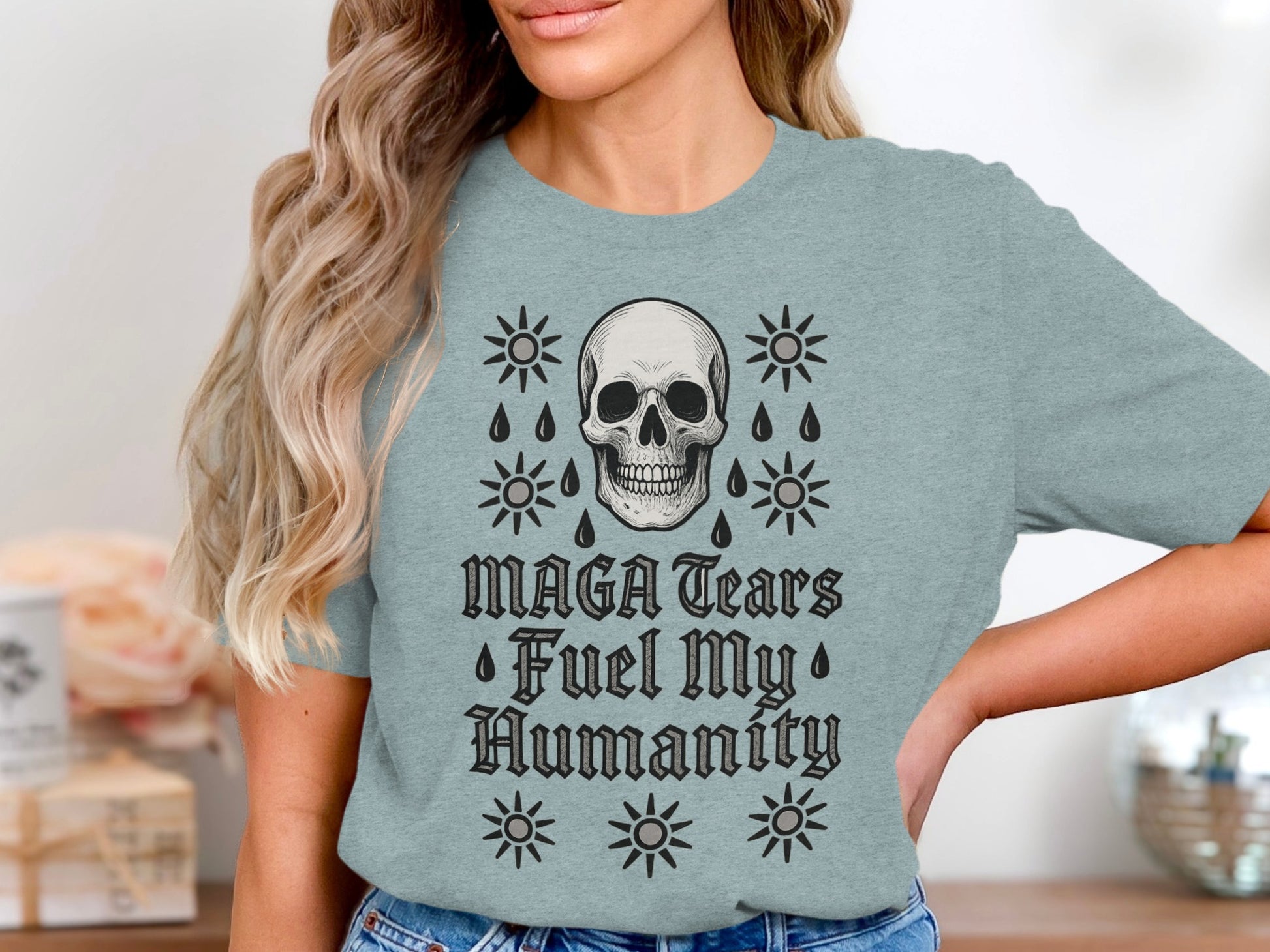 MAGA Tears Fuel My Humanity Short Sleeve Tee