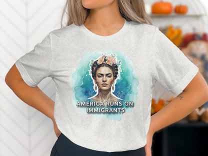America Runs On Immigrants Statement Shirt