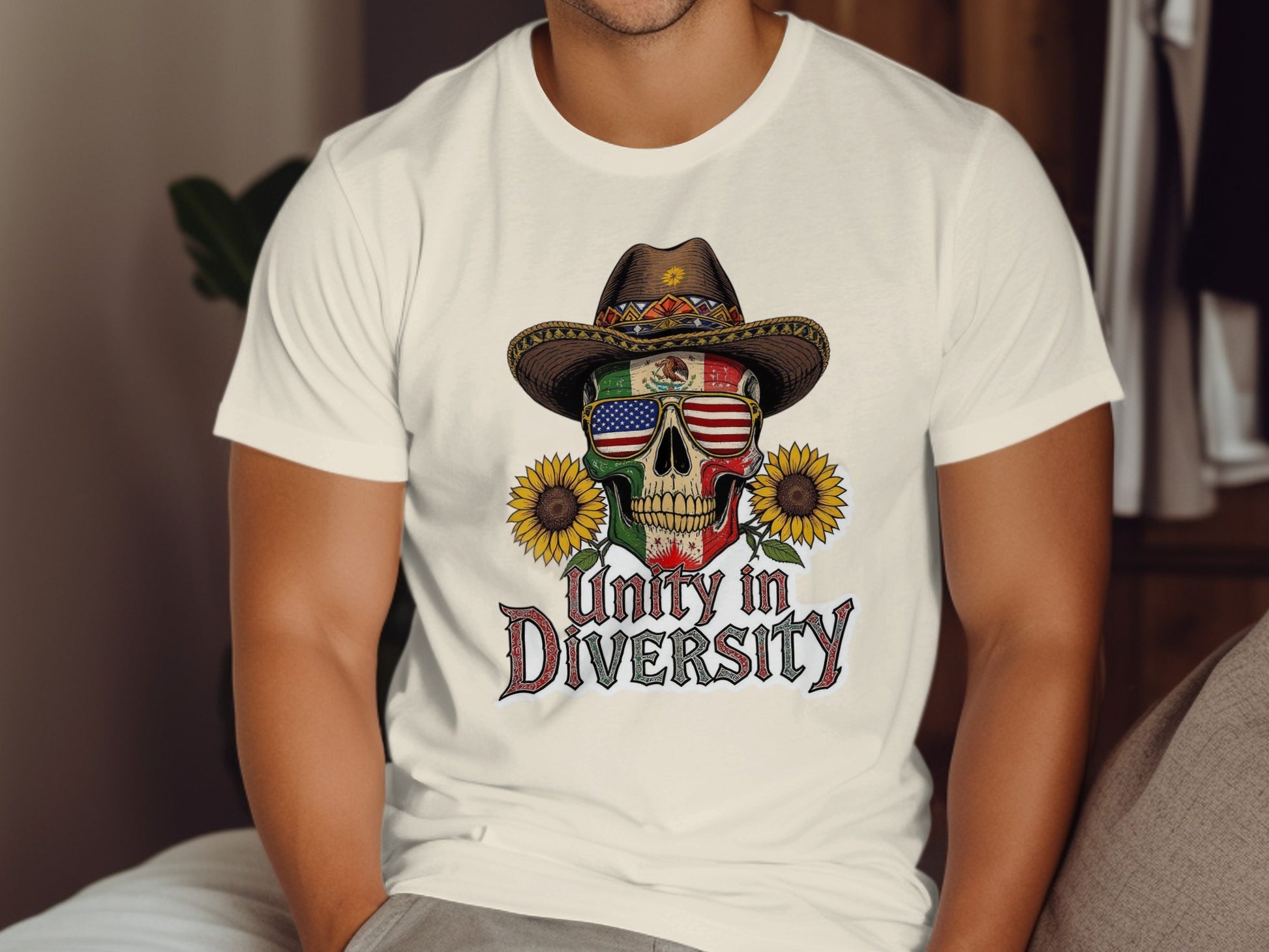 Unity in Diversity Skull Printed shirt product