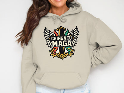 Chinga Tu Maga Graphic Printed Hoodie product