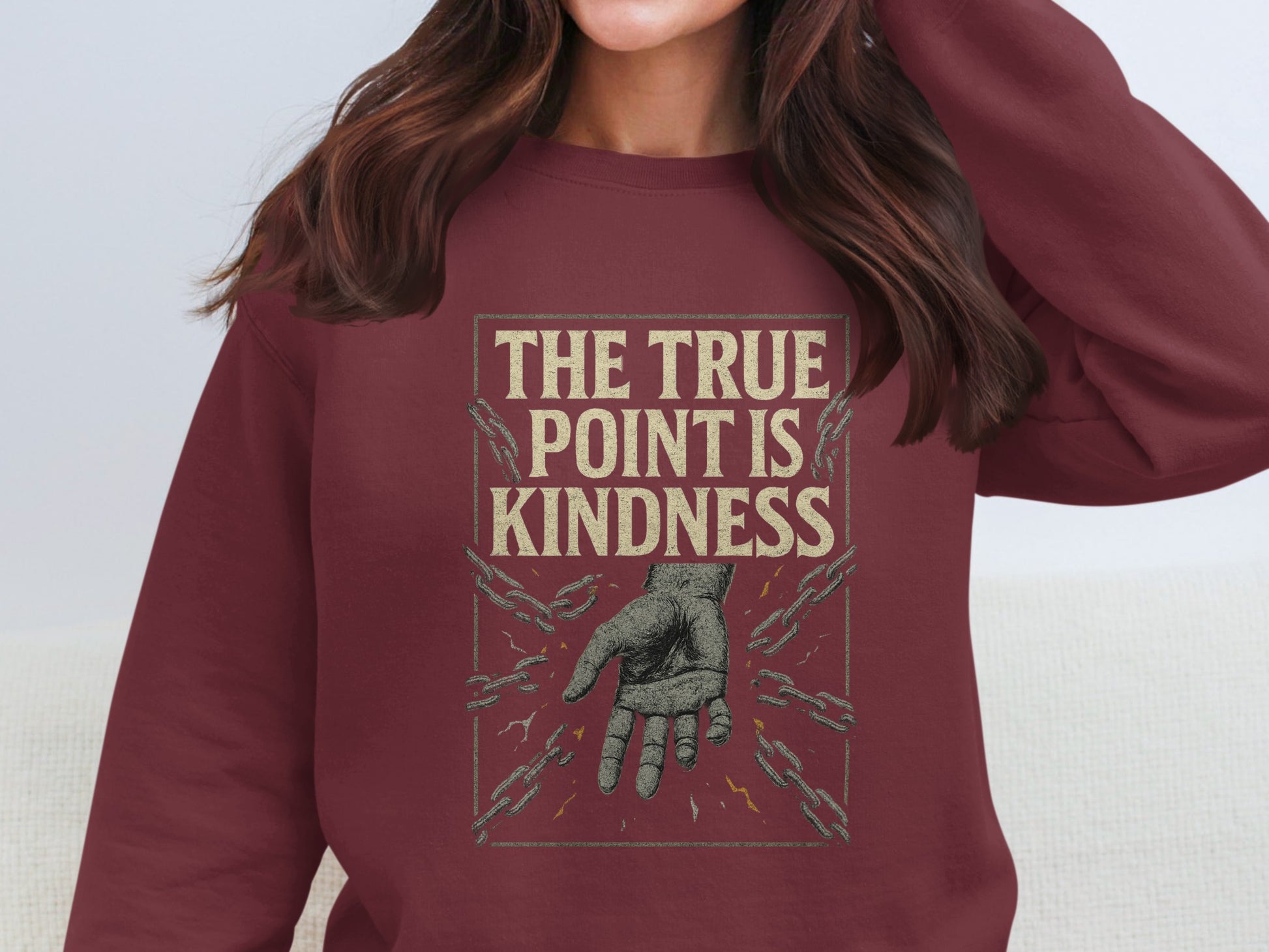 The True Point is Kindness Graphic Sweatshirt product