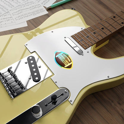 American Football Spirit Decal on Electric Guitar