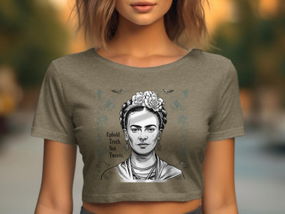 Uphold Truth Not Tweets Image Crop Top product type