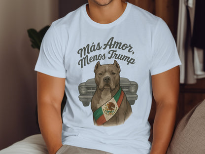 Más Amor Menos Trump Dog Graphic T-Shirt product