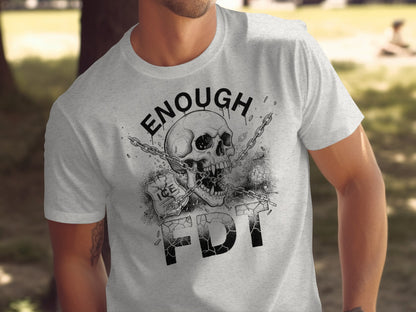 Enough FDT Skull and Chains Graphic T-shirt