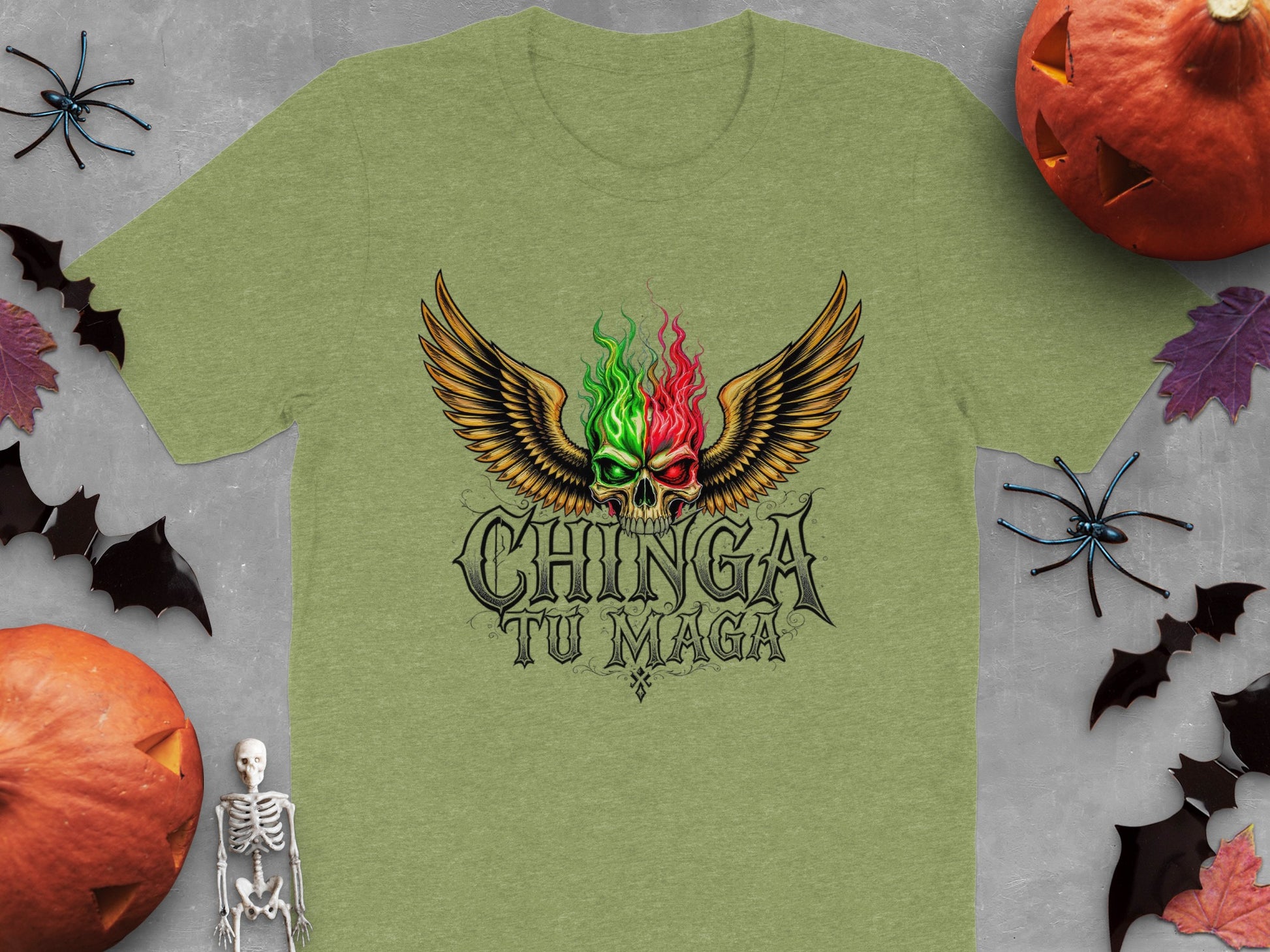 Chinga Tu Maga Graphic Halloween Style Shirt product type