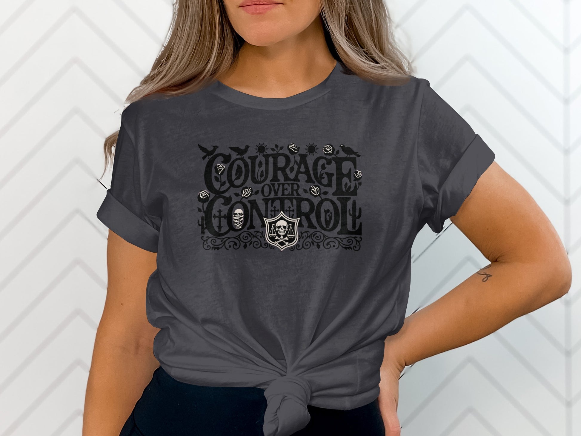 Courage Over Control Bold Graphic T-Shirt for Fashion Lovers