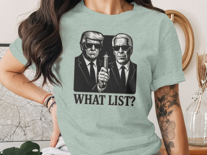 Funny Men in Suits What List Graphic T-shirt product