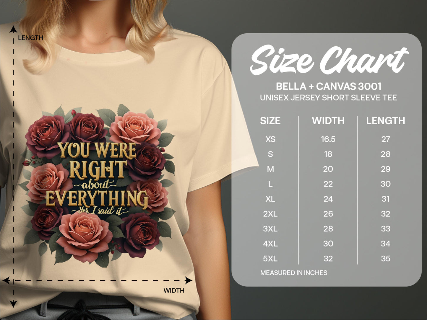 You Were Right About Everything Tee product
