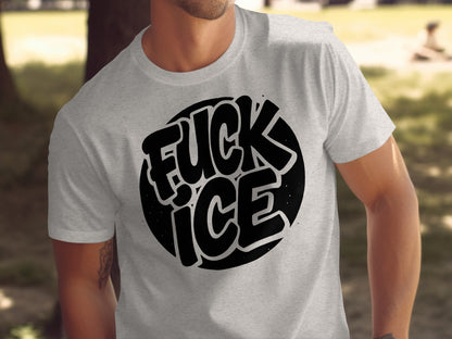 Bold Statement Fuck Ice Graphic Tee product