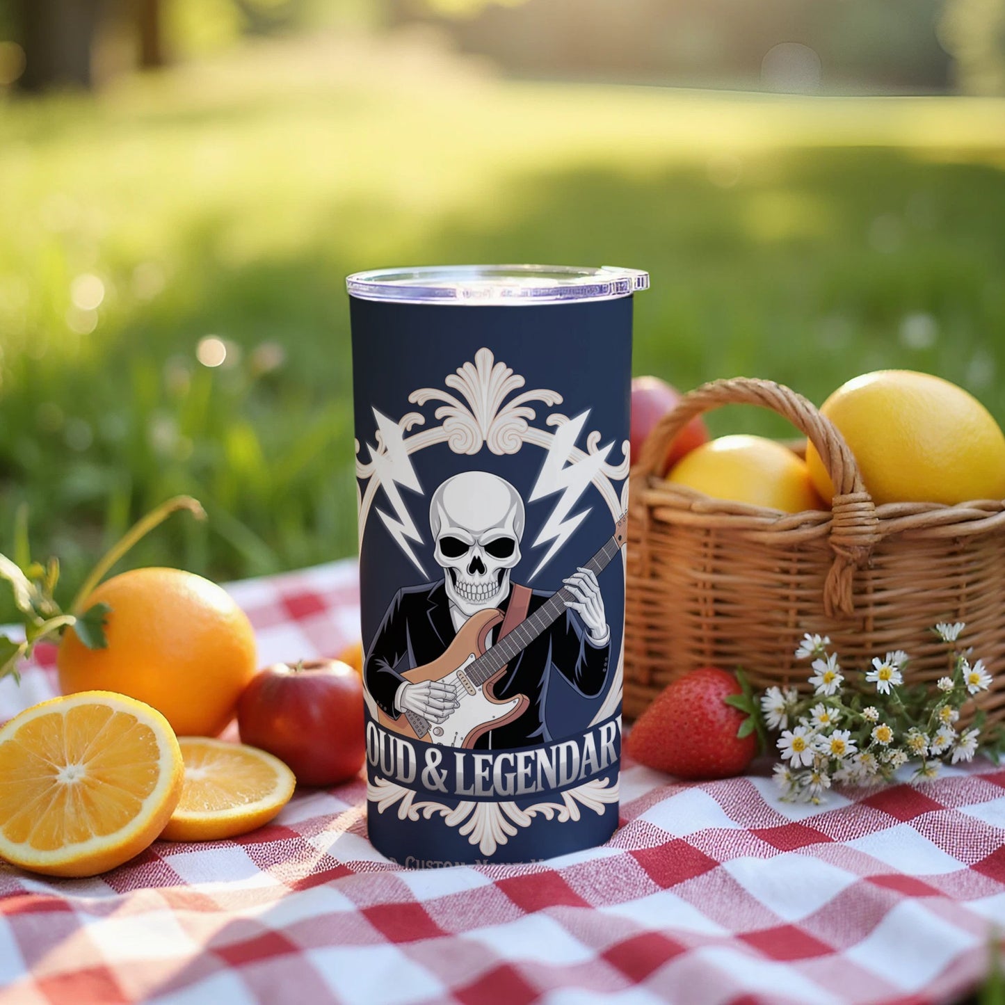 Loud and Legendary Skull Guitar Insulated Tumbler product