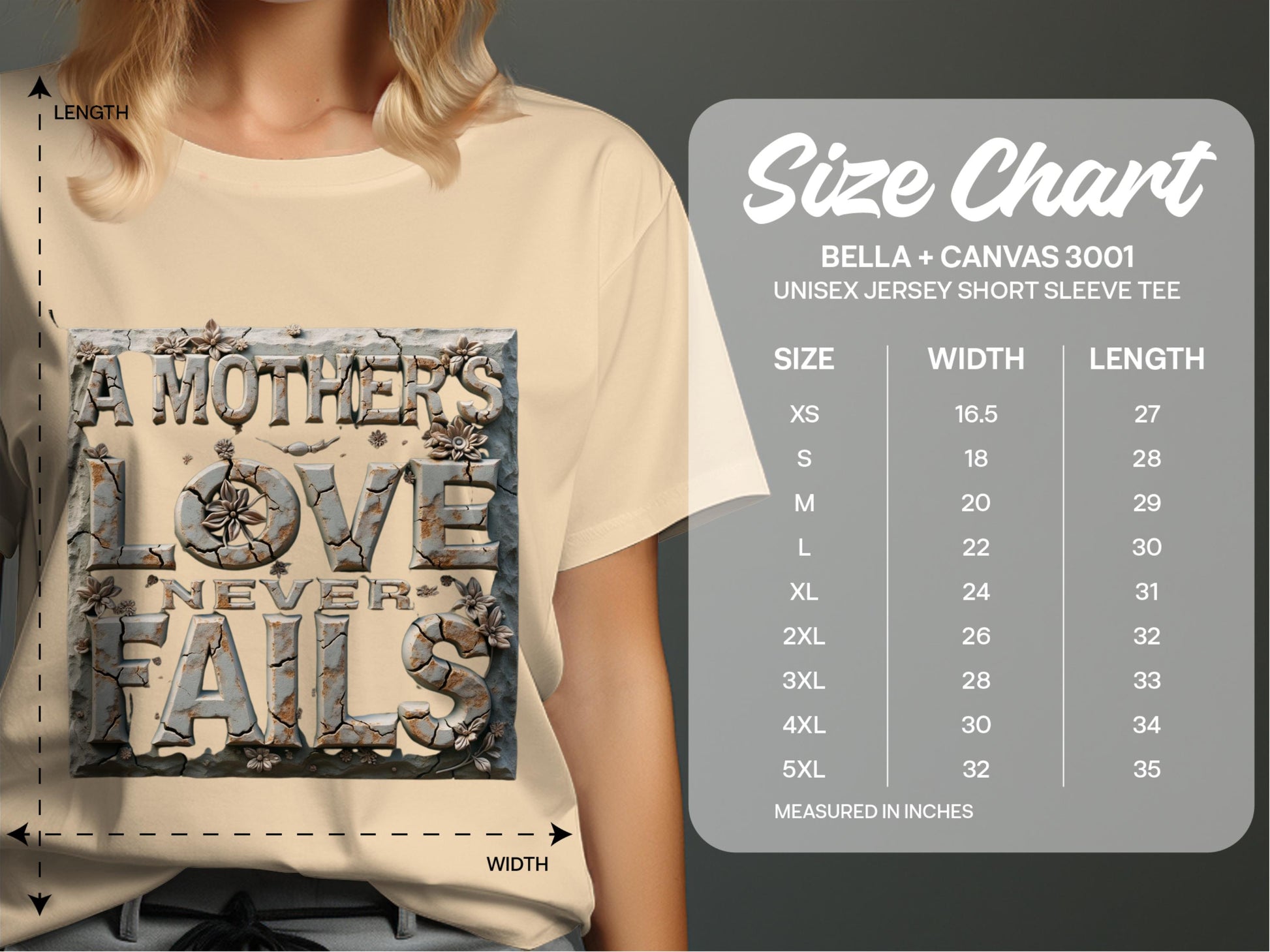 A MOTHER'S LOVE NEVER FAILS Short Sleeve Tee product type