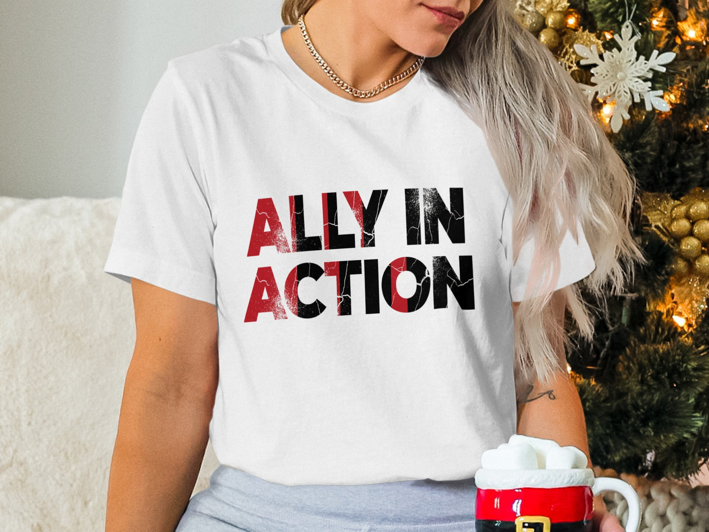 Ally in Action Graphic Tee for Activism