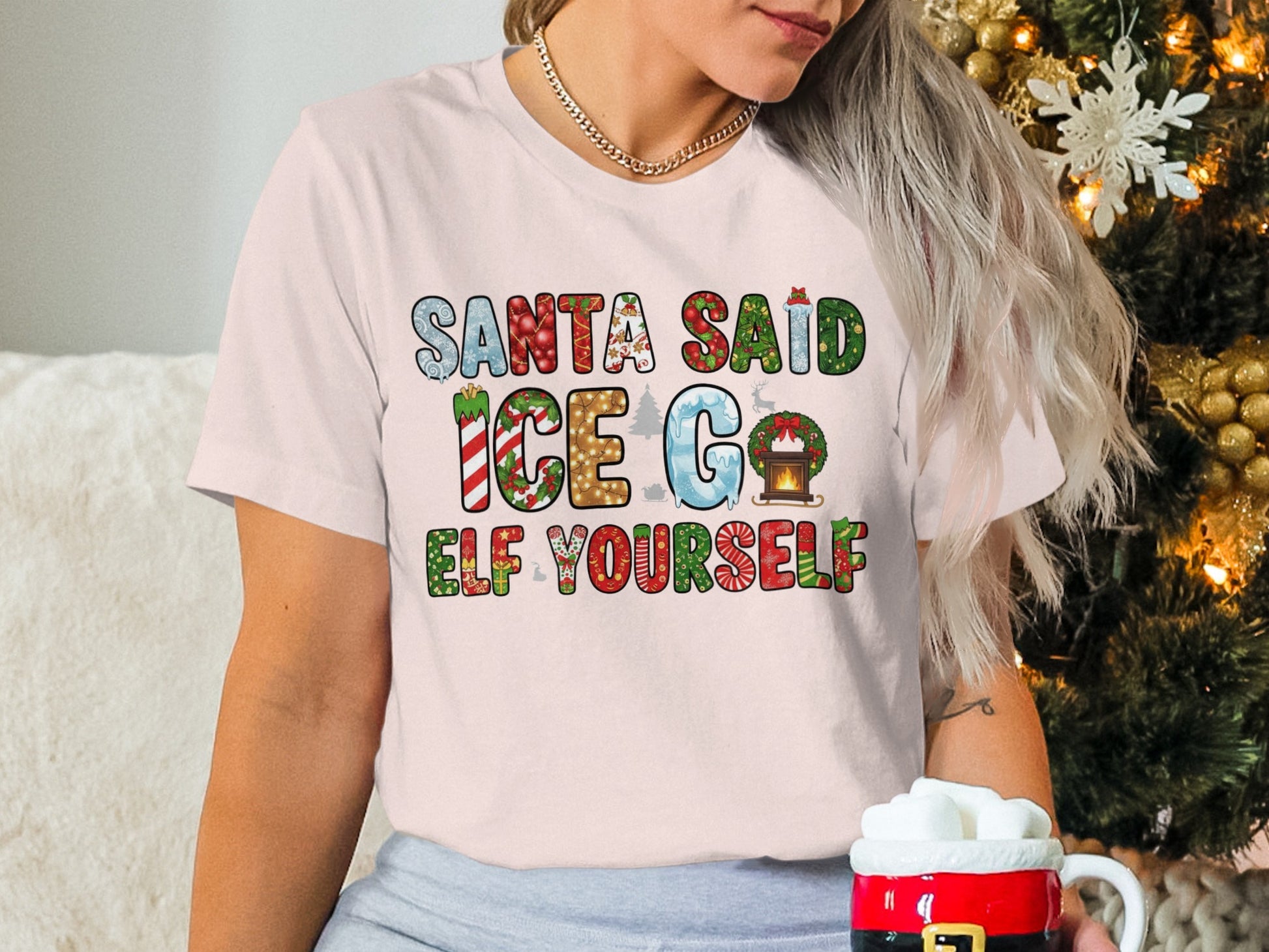 Santa Said Ice Go Elf Yourself Christmas Tee
