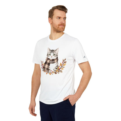 FDT Cat With Autumn Leaves Graphic T-Shirt