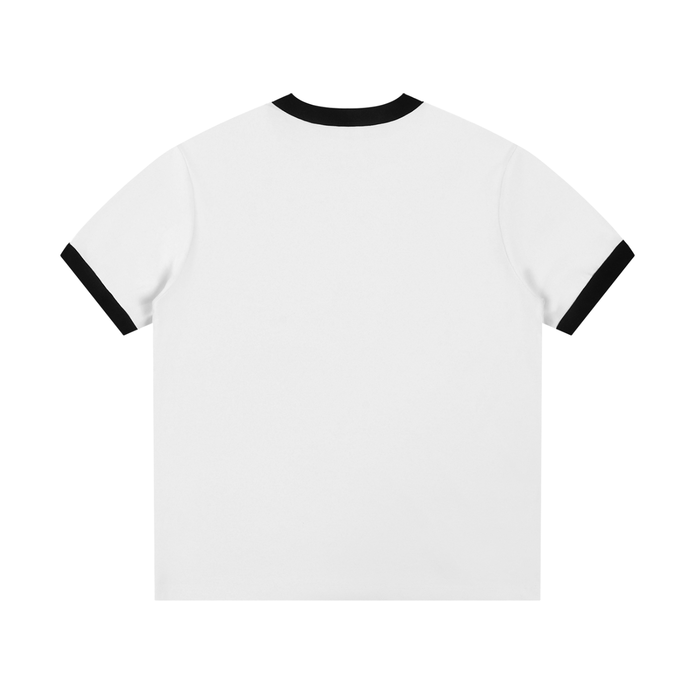 Chinga Tu Maga Contrast Edge Ribbed Crewneck T-Shirt