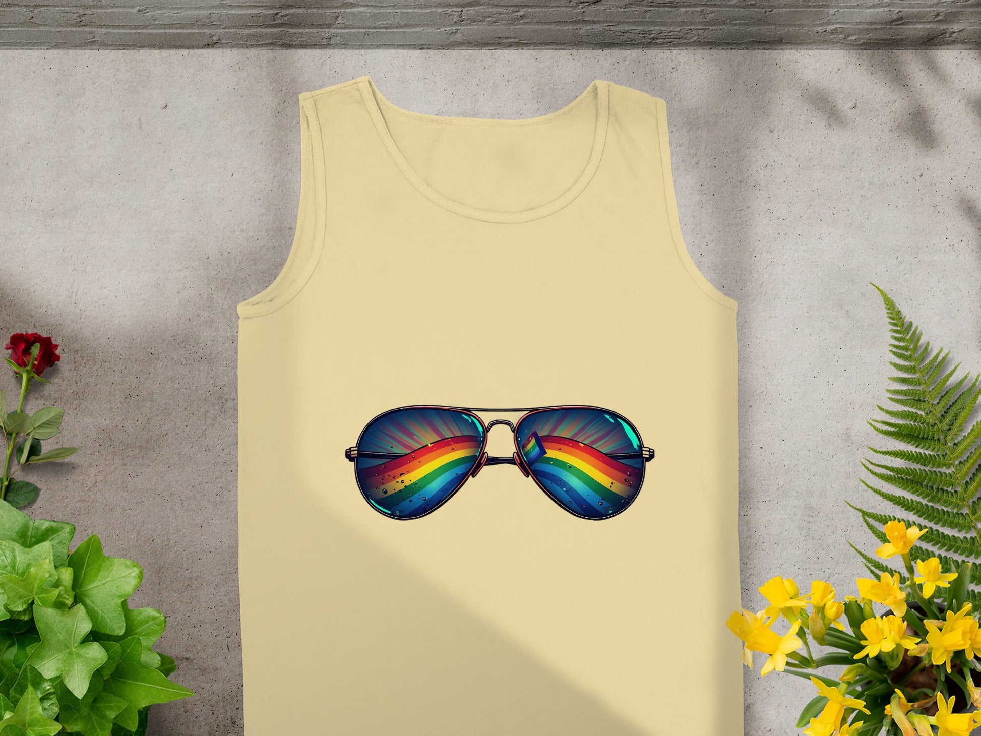 Colorful Sunglasses Graphic Printed on Tank product