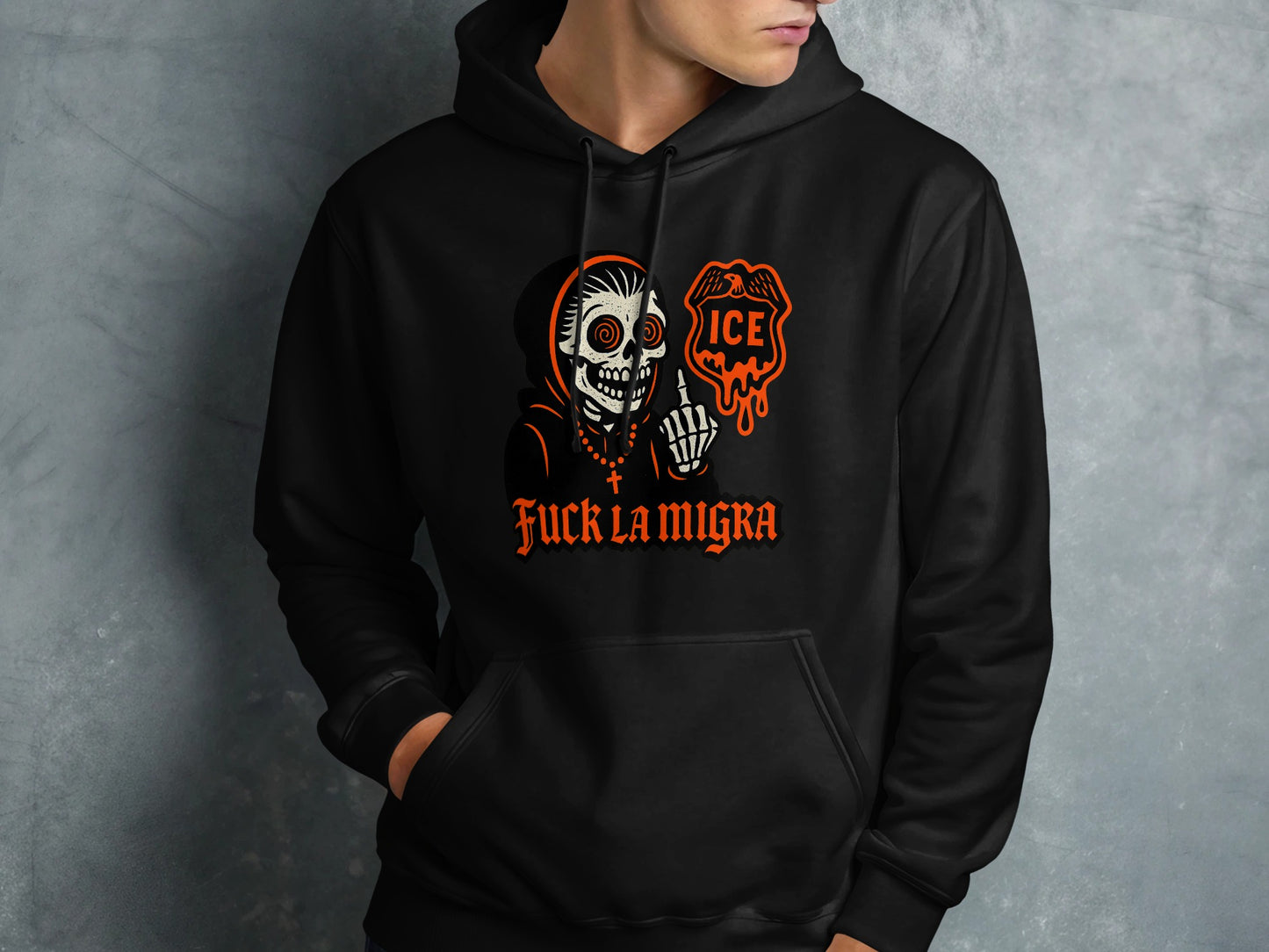 Skeleton Fuck La Migra Hoodie product