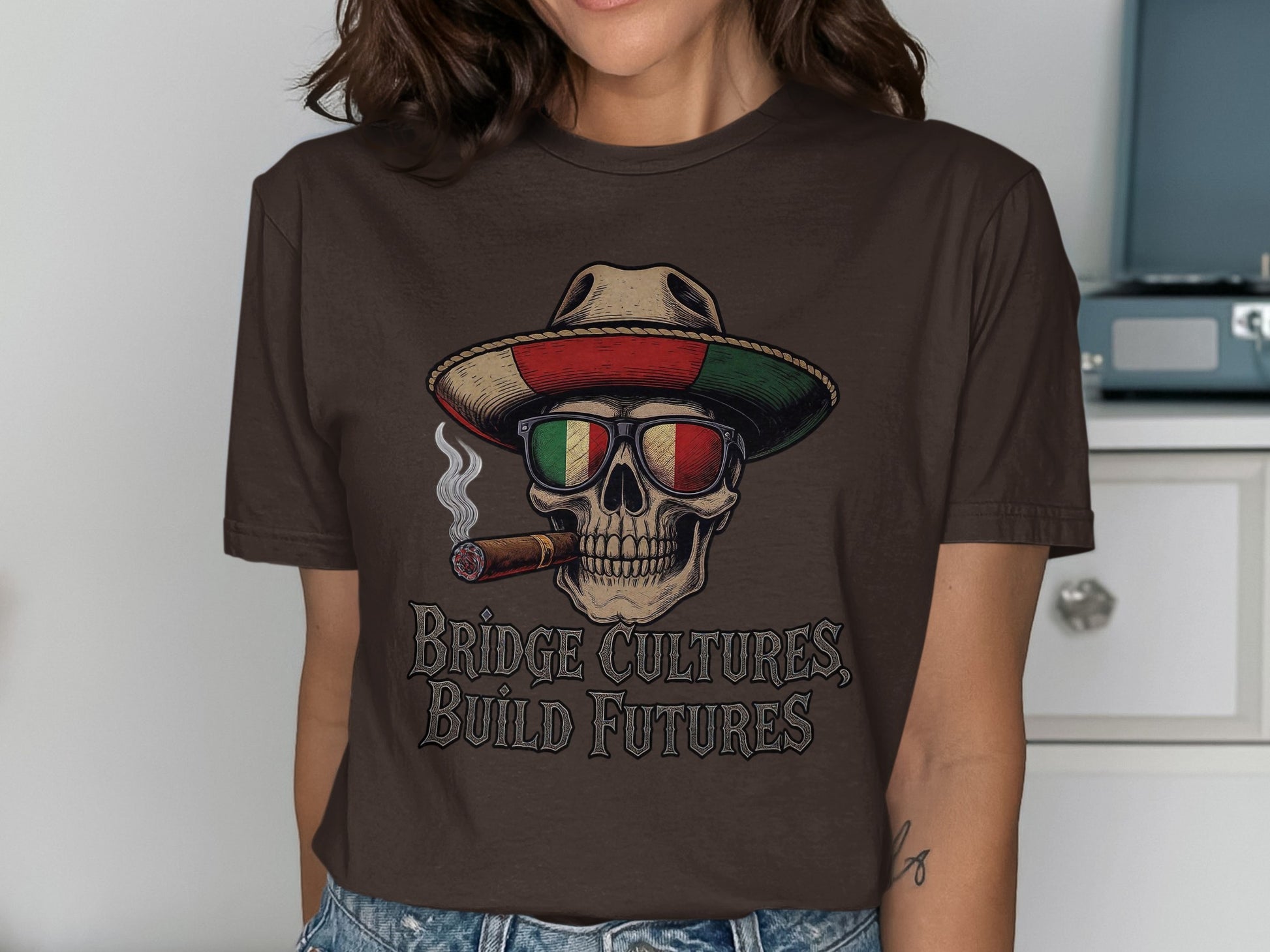 Bridge Cultures Build Futures Graphic T-Shirt product type