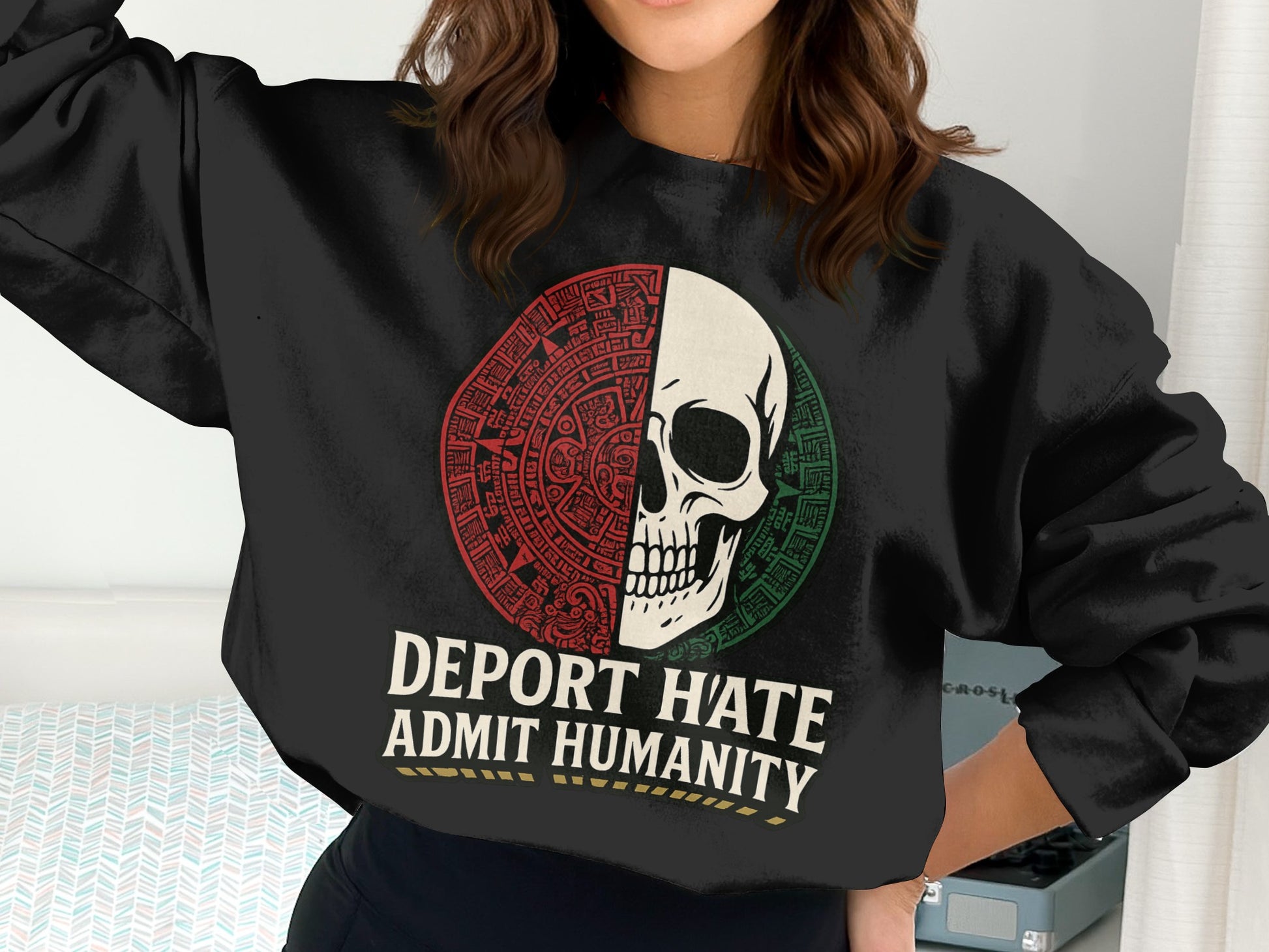 Deport Hate Admit Humanity Graphic Sweatshirt product