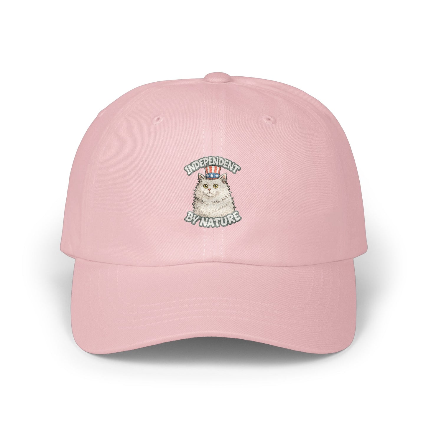 Independent by Nature Embroidered Pink Hat Product