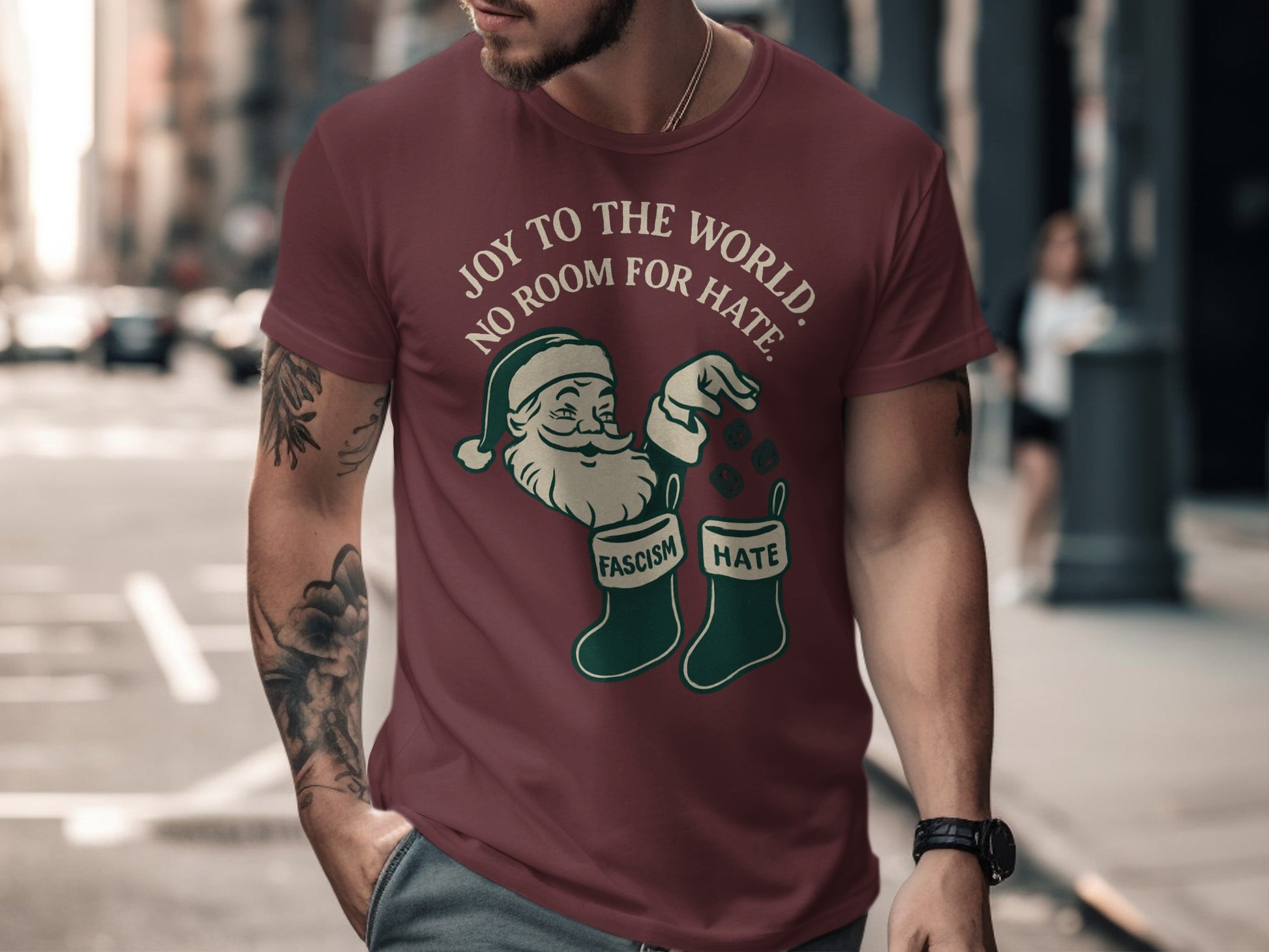 Joy to the World No Room for Hate Festive T-shirt
