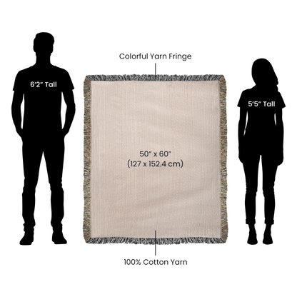 Custom Mother's blanket, add your personalization to Woven Blanket, amazing quality