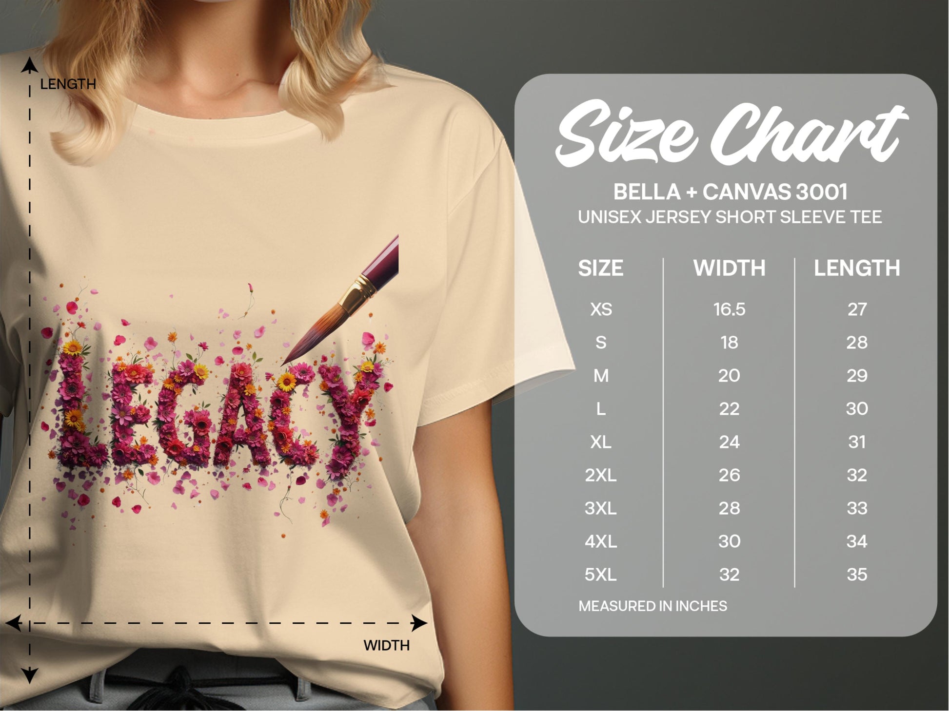 Legacy Floral T-Shirt Artistic Unisex Jersey Tee product