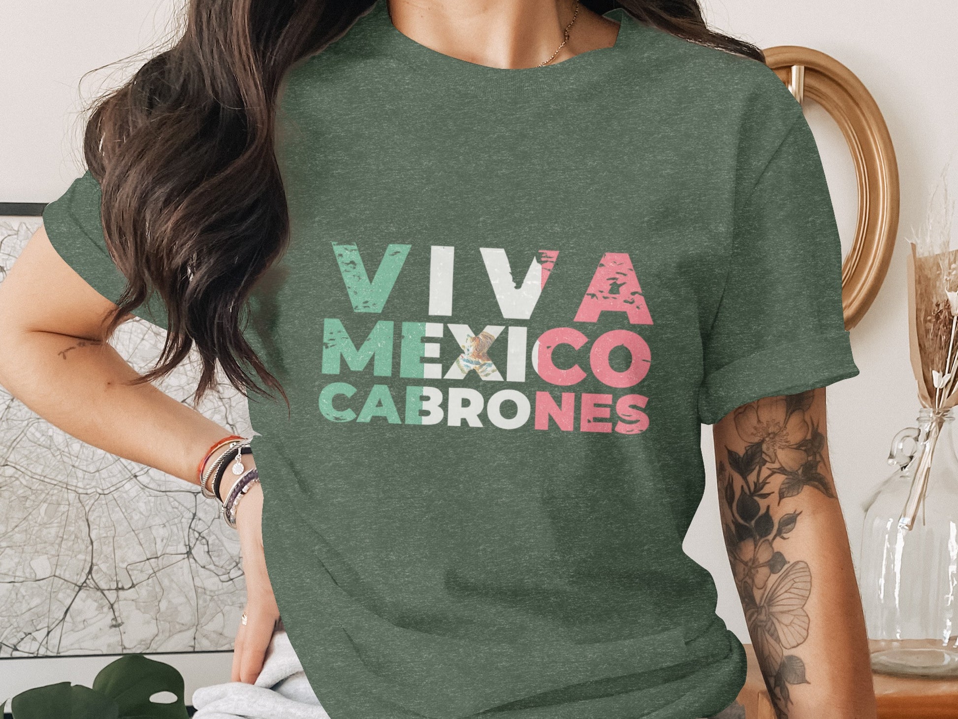 Viva Mexico Cabrones Graphic T-Shirt product type