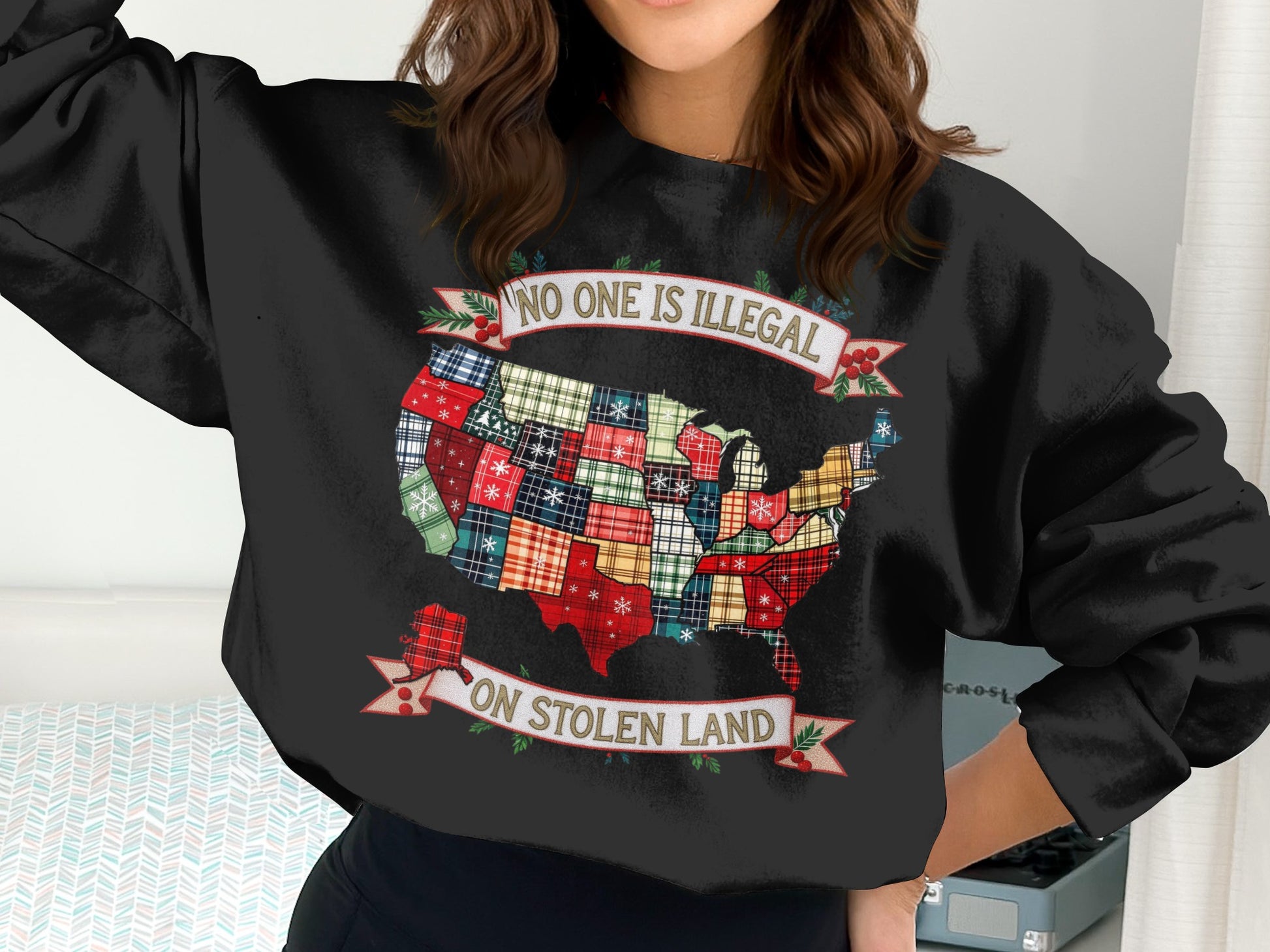 No One Is Illegal On Stolen Land Statement Clothing
