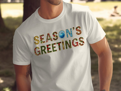 Season's Greetings Festive Typography Shirt