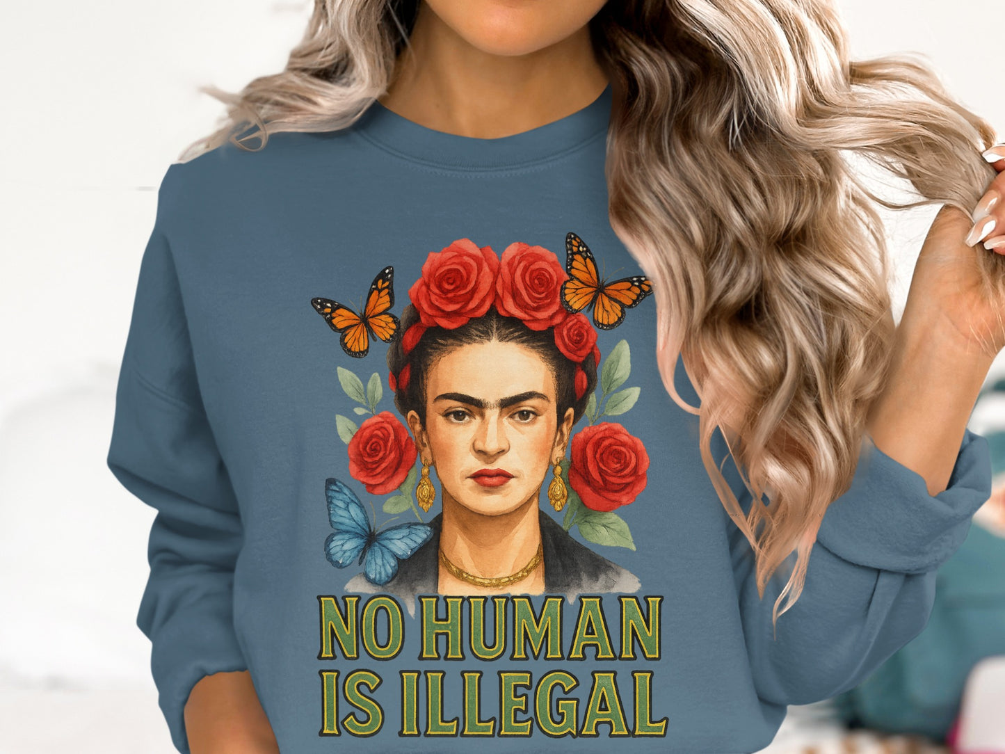 No Human Is Illegal Graphic Sweatshirt
