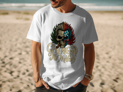 Chingad Tumaga Skull Beachwear Graphic T-shirt product