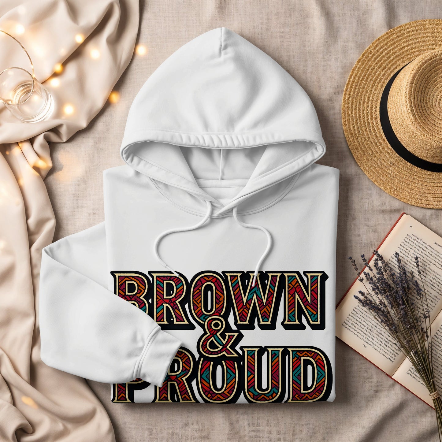 Brown and Proud Vibrant Hoodie product type