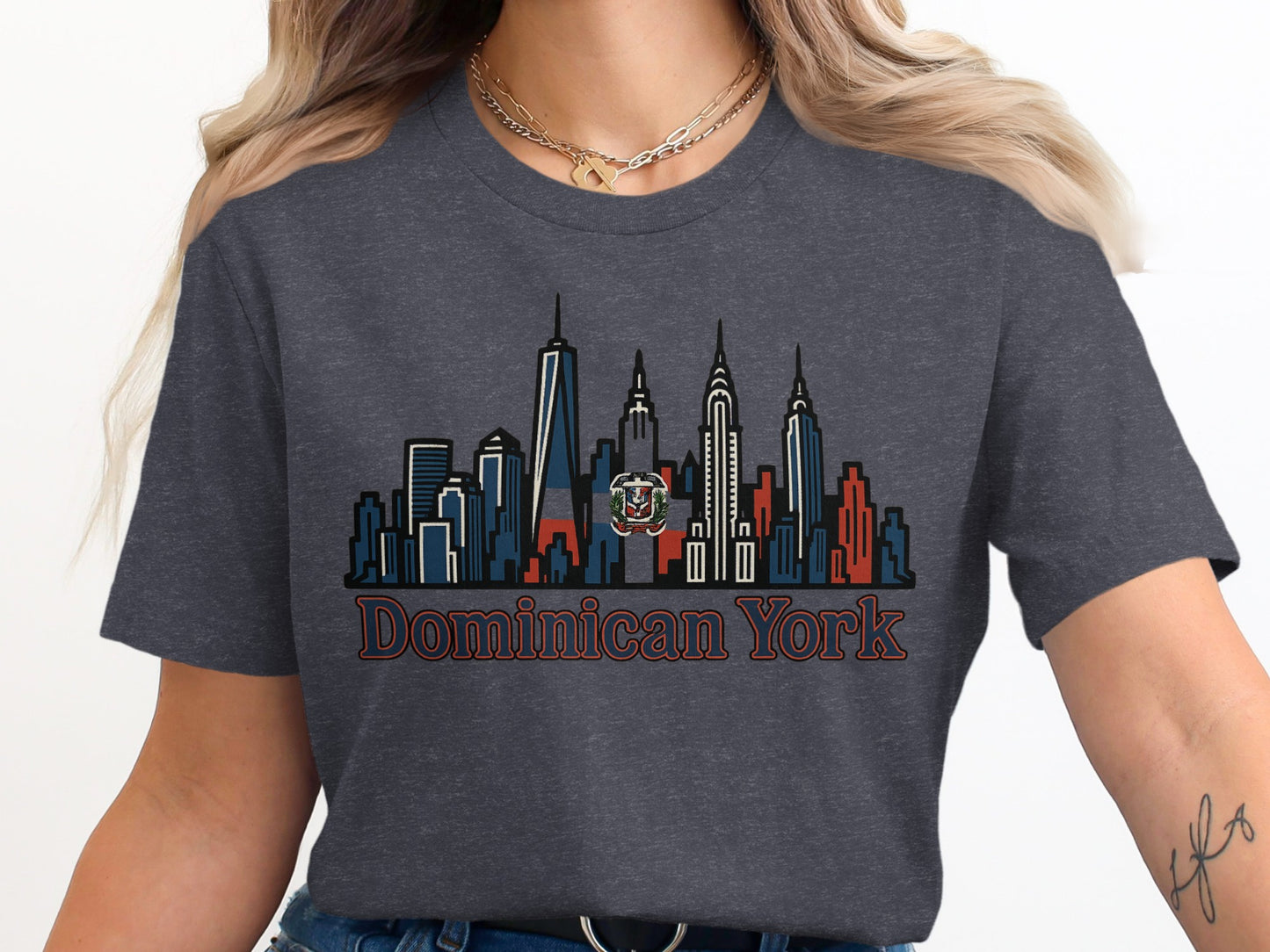 Dominican York Skyline Graphic T-shirt product