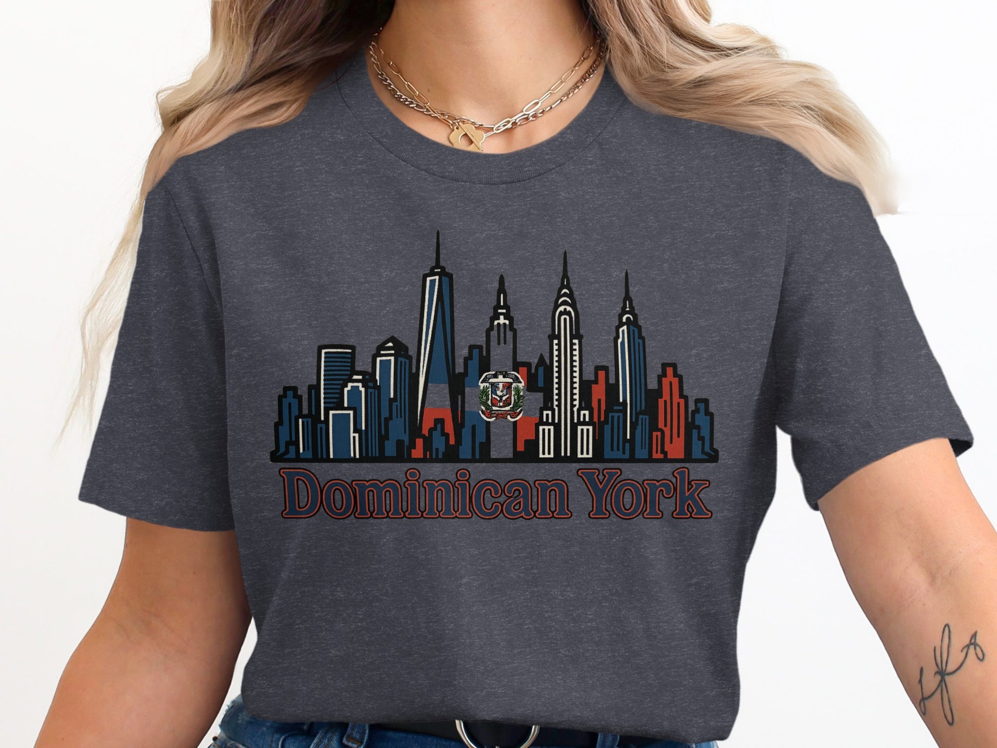 Dominican York Skyline Graphic T-shirt product